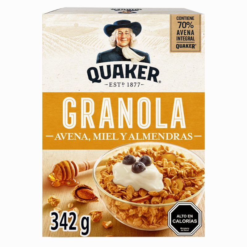 Granola Avena Miel Almendras Quaker 342g